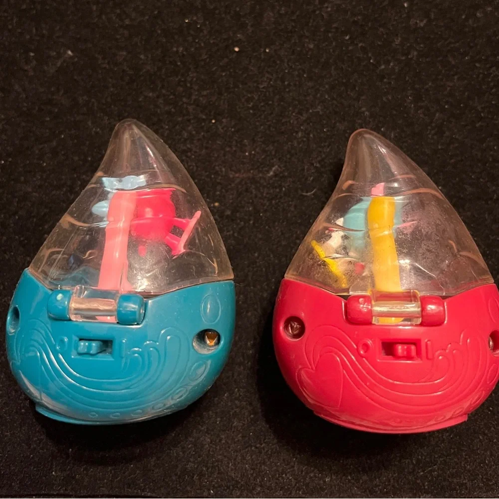 Lot of 2 Wild Planet Aquapets Dew Drops Voice Activated Interactive Aqua Pets